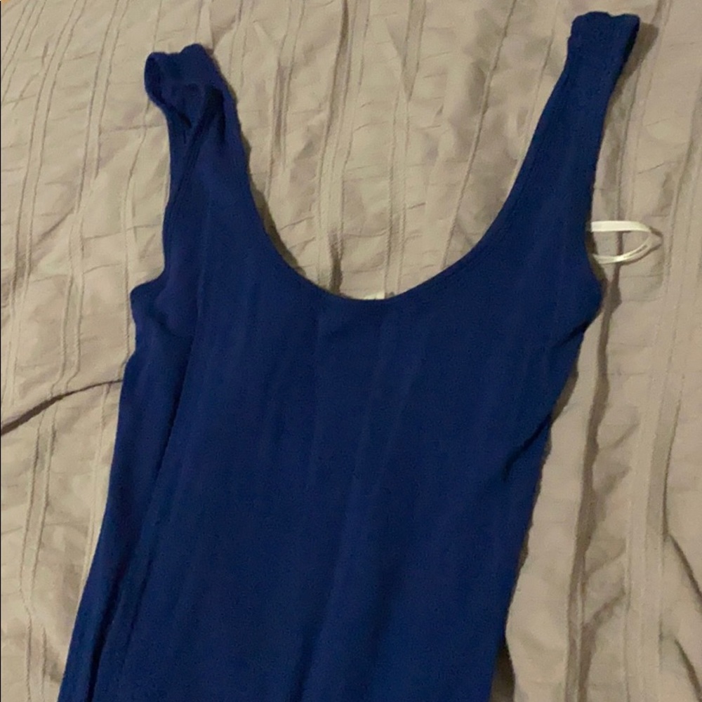 Blue long dress